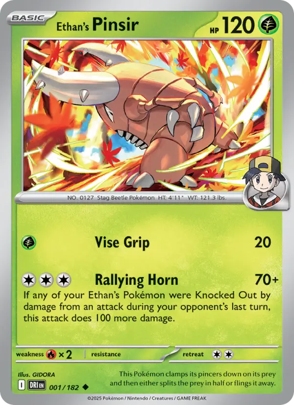 Ethan's Pinsir - 001 - Destined Rivals - LevelupCards.nl